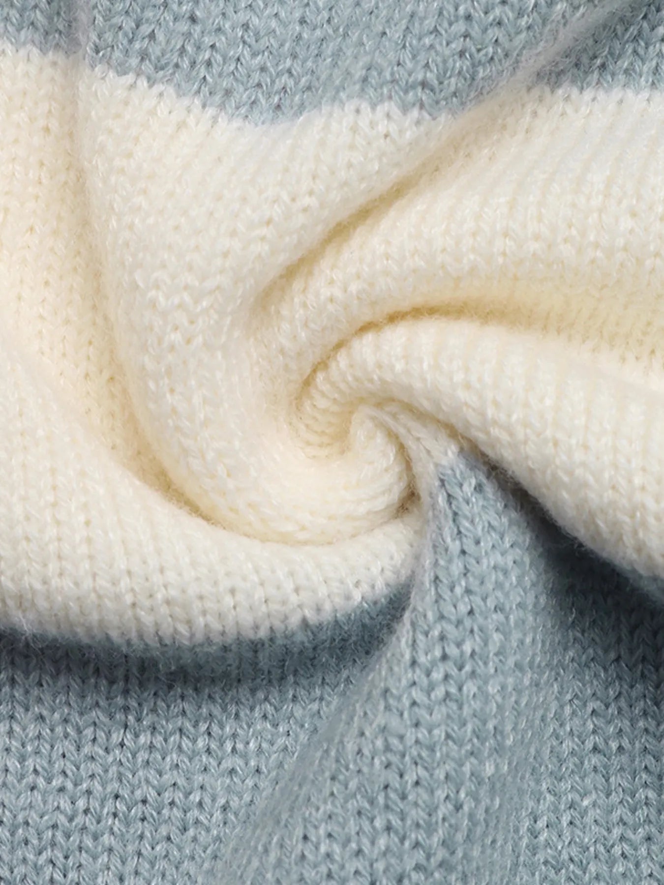 Drawstring Zip Up Striped Cardigan - Fashorio