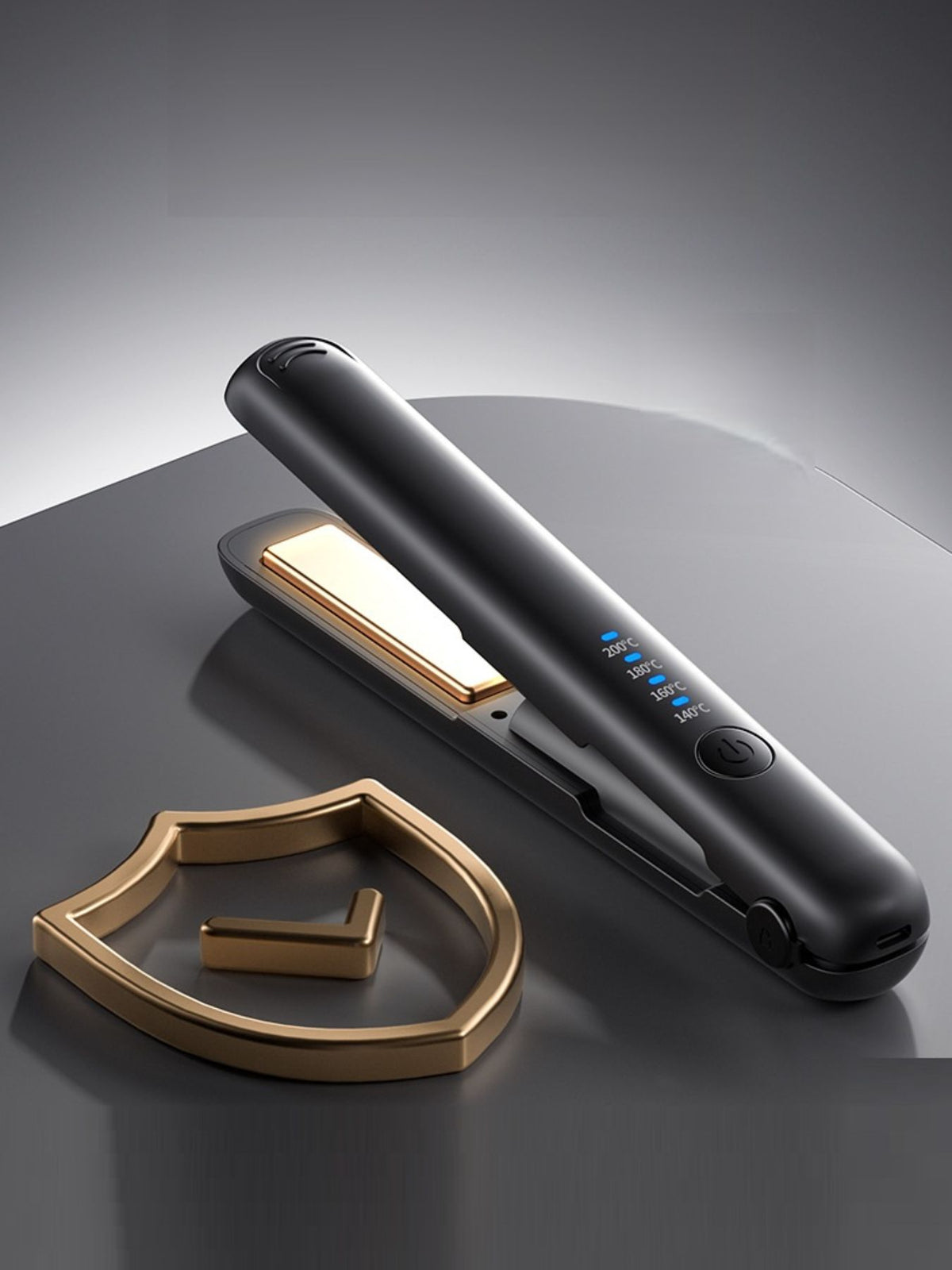 Rechargeable straightener held in hand