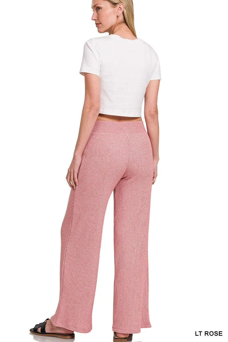 Boxy Sweater Top and Pants Set in Rose view 10