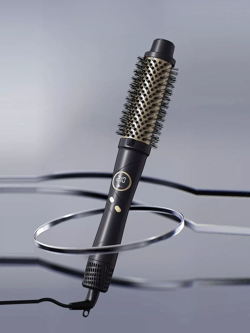 Fast heating hot air brush in black