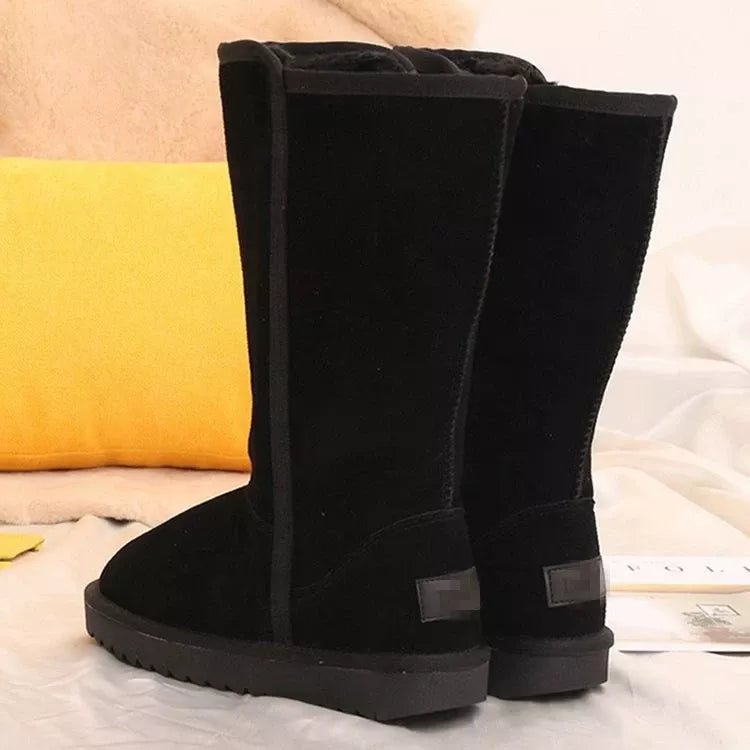 Knee High Boots with Zipper sole and heel detail