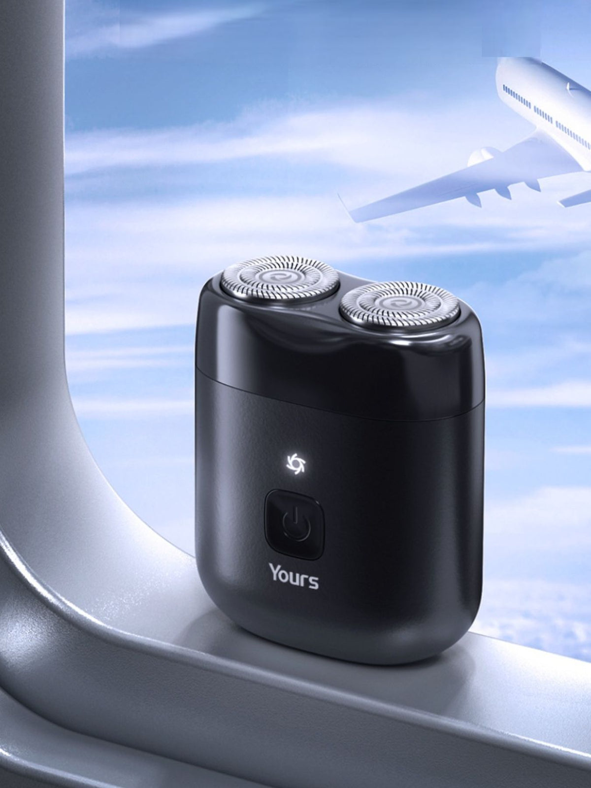Portable mini electric shaver full view