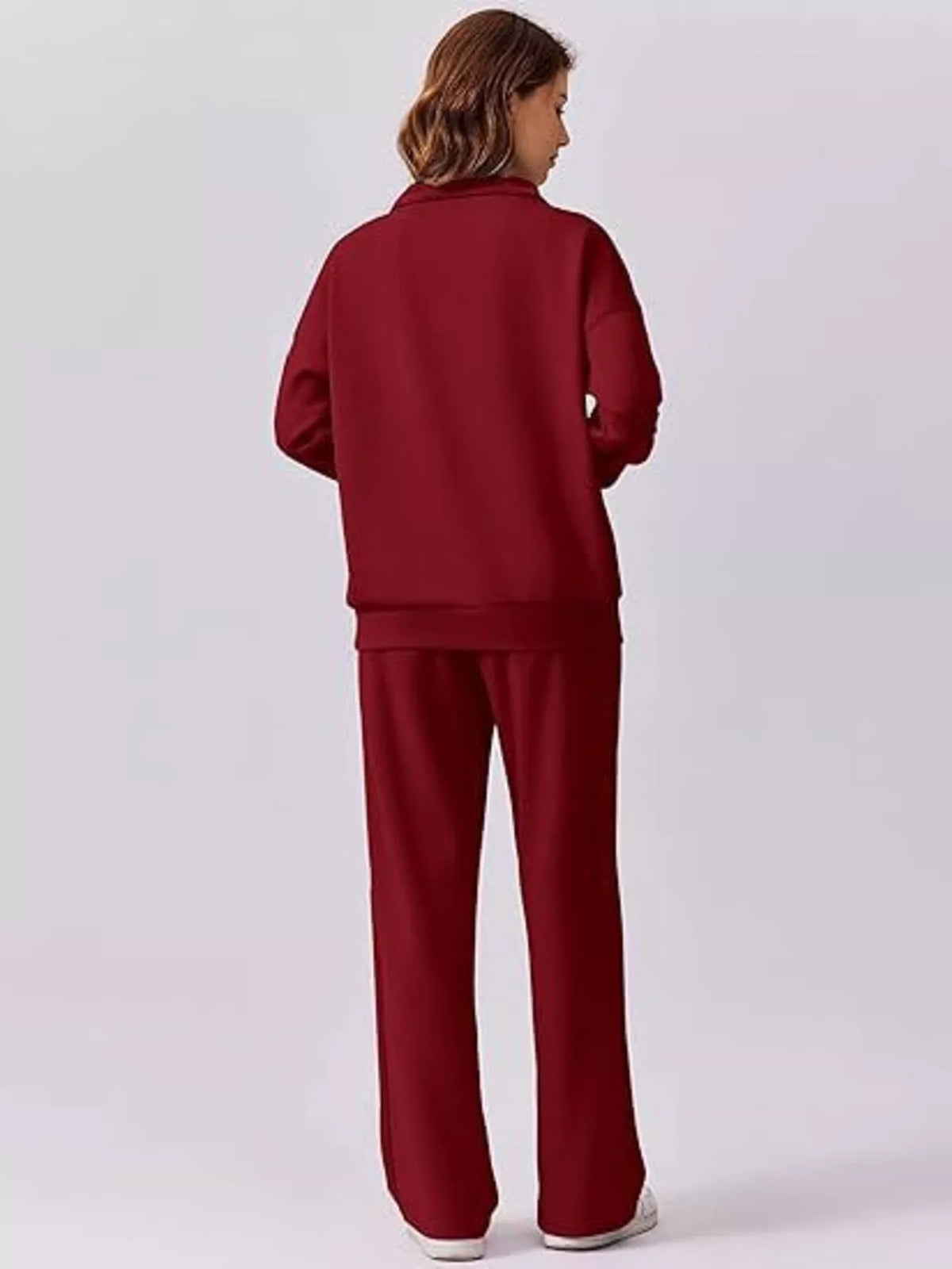 Quarter Zip Top and Pants Set, view 11