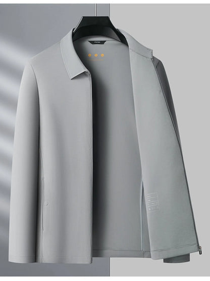 Men's Plus Size Zip Up Long Sleeve Jacket - Fashorio