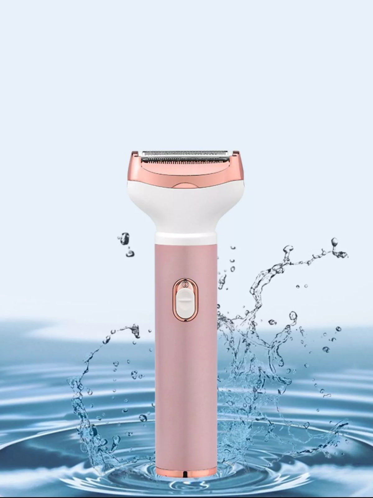 Rechargeable epilator handle close up