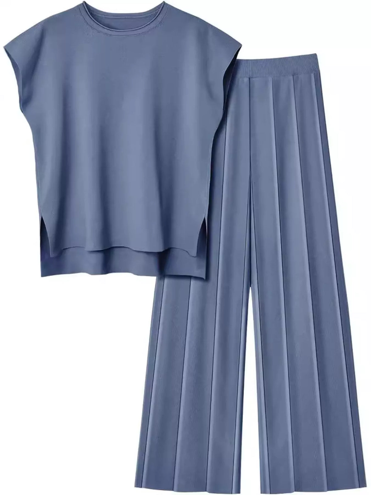 Cap Sleeve Top and Pants Knit Set, view 36