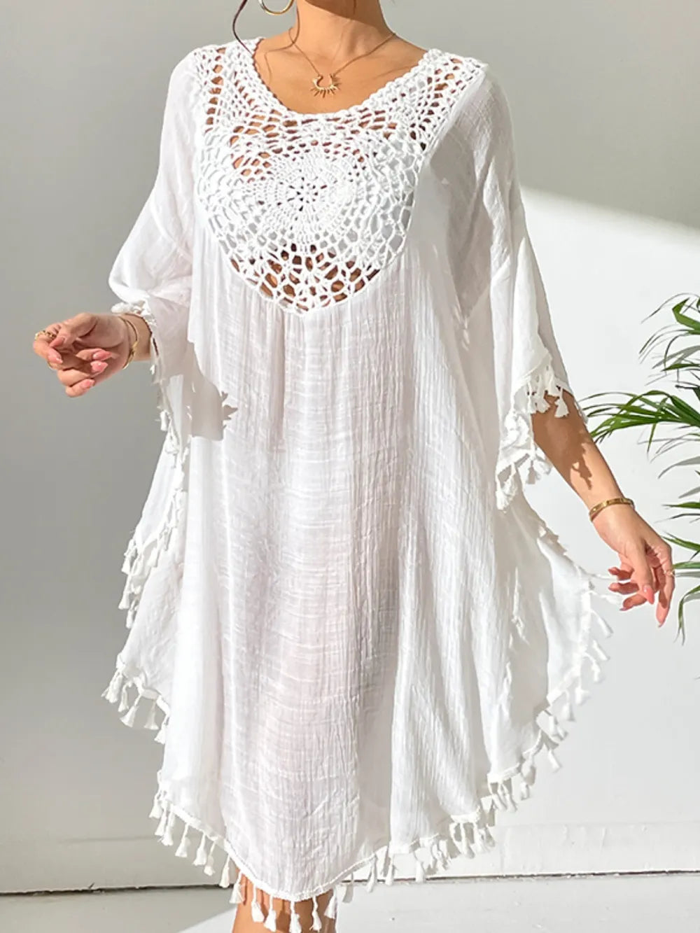 Cutout detail on beach cover up dress