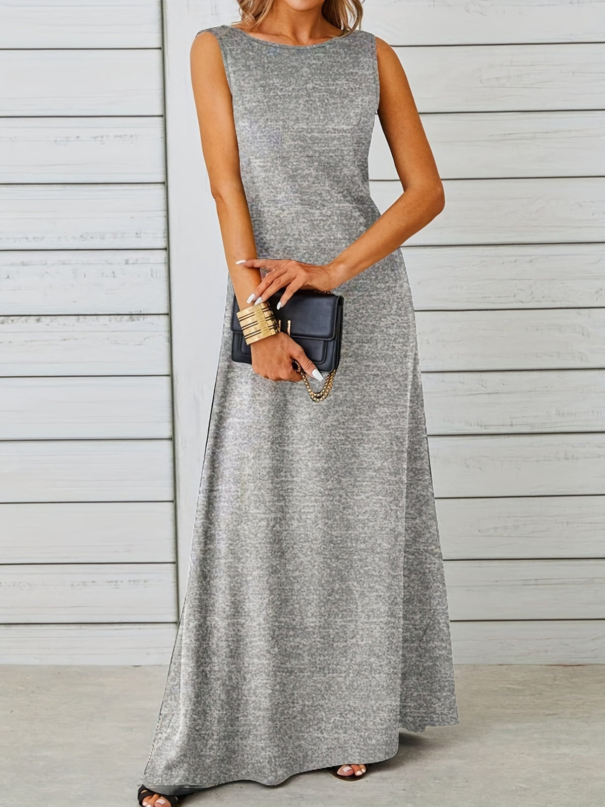 Color range of flowy maxi dress