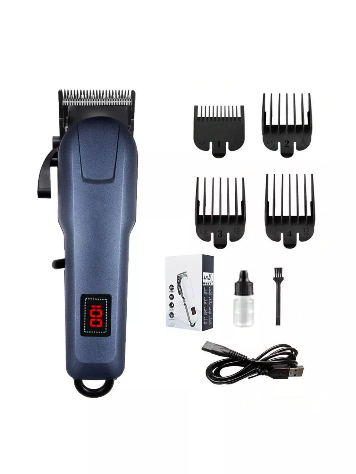 Hair clipper full kit contents