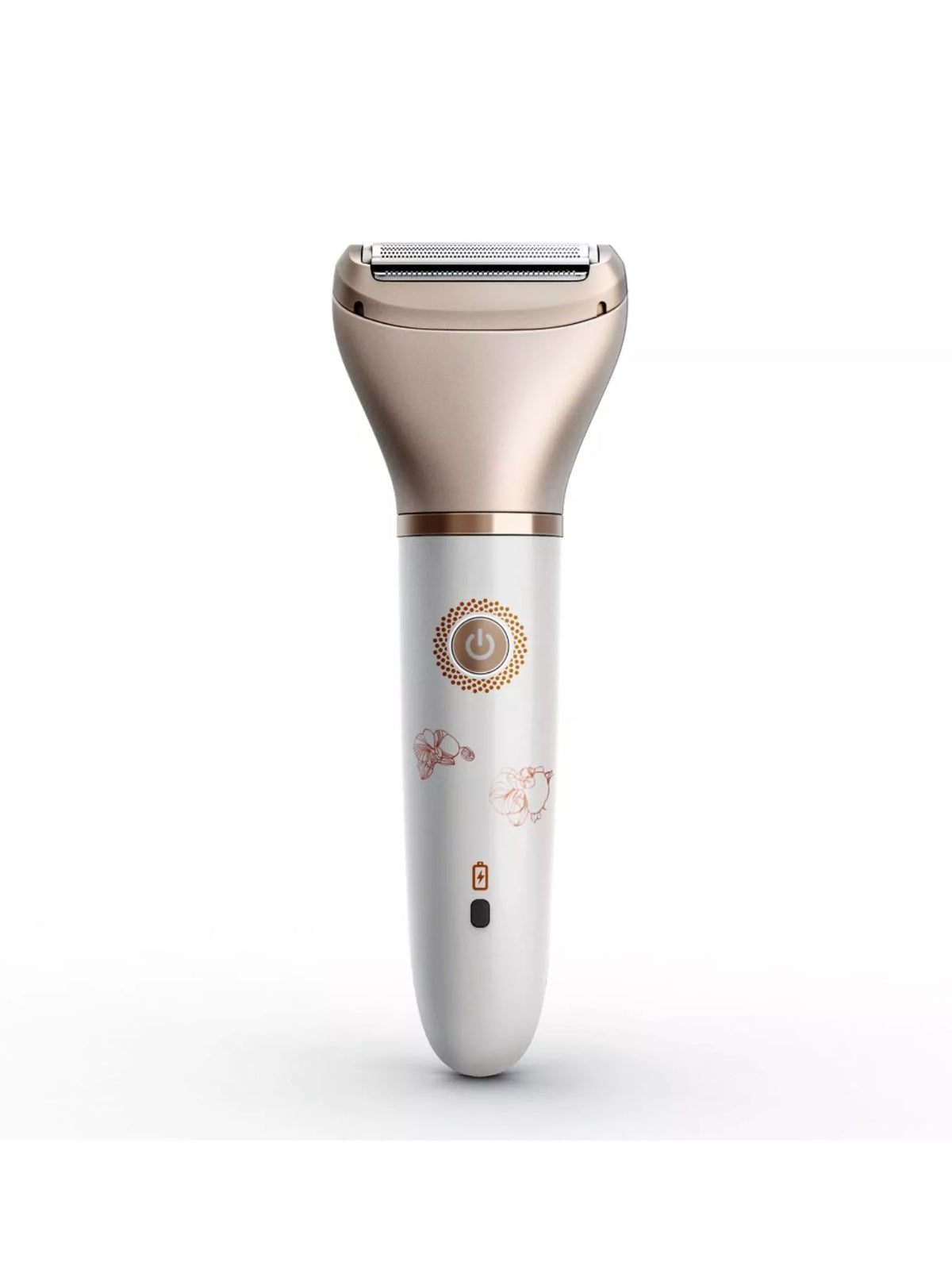 Epilator in use on skin