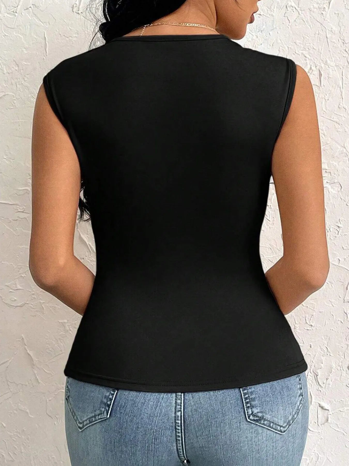 Slit Asymmetrical Tank Top - Fashorio