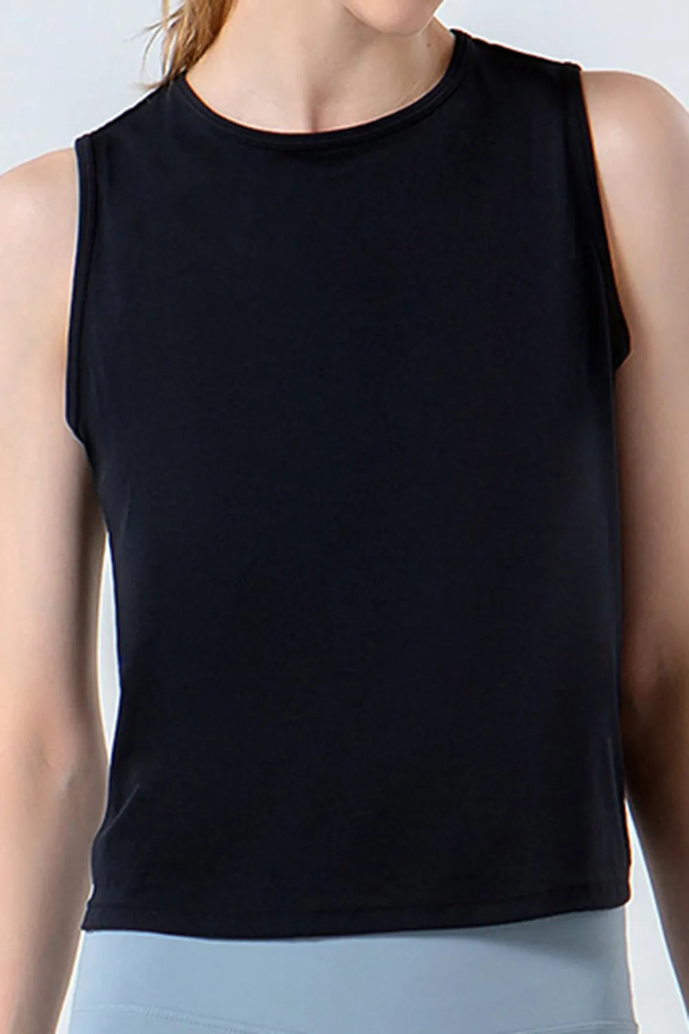 Round Neck Active Tank - Fashorio