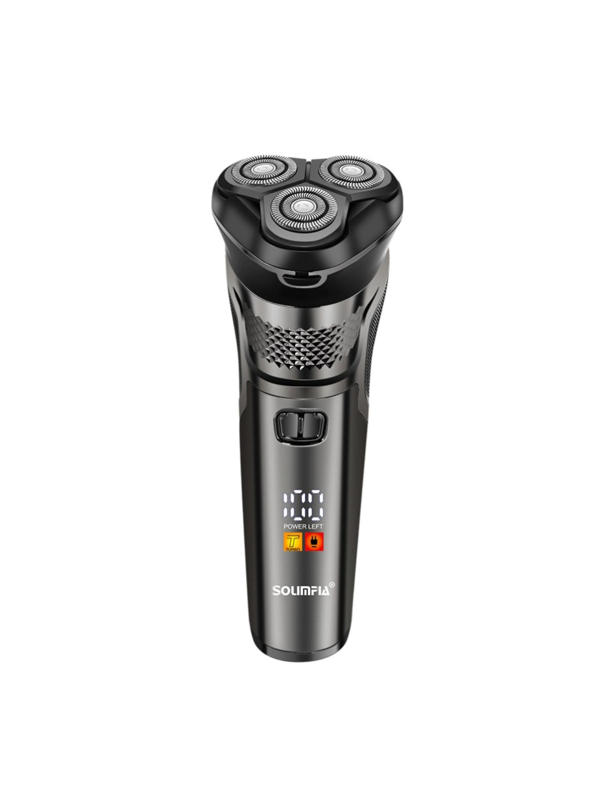 Rotary shaver charging port