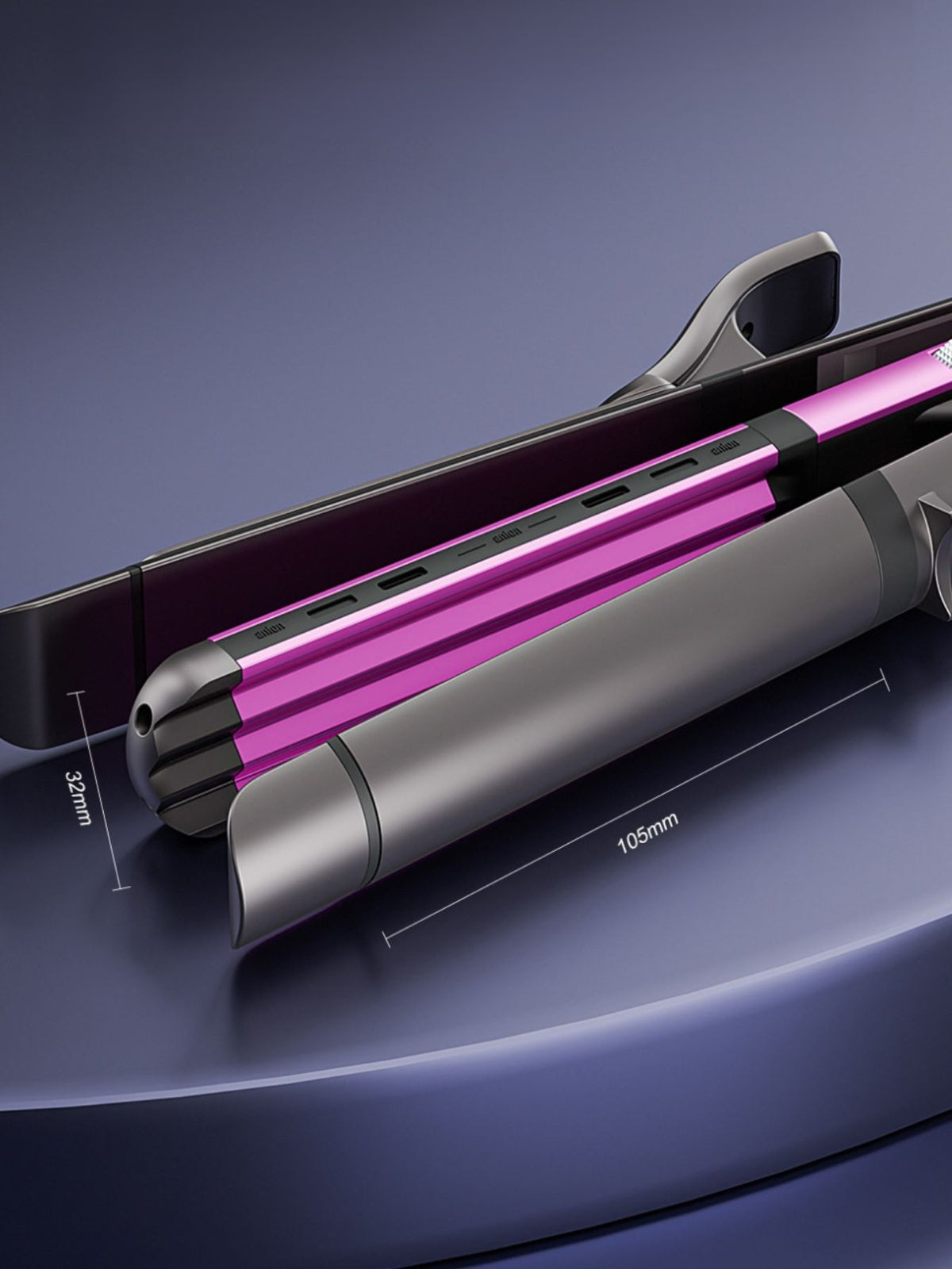 Hair straightener side profile