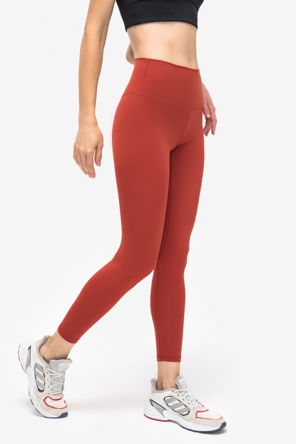 High rise sports leggings back view