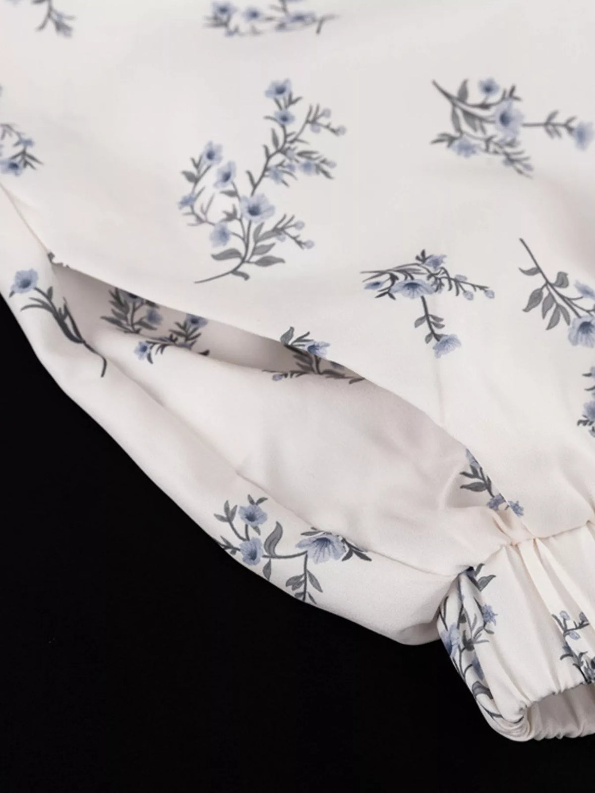 Floral Balloon Sleeve Top and Shorts Set, view 10