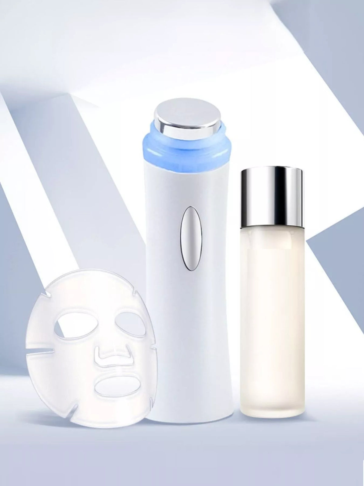 White facial skin tightening beauty device front view