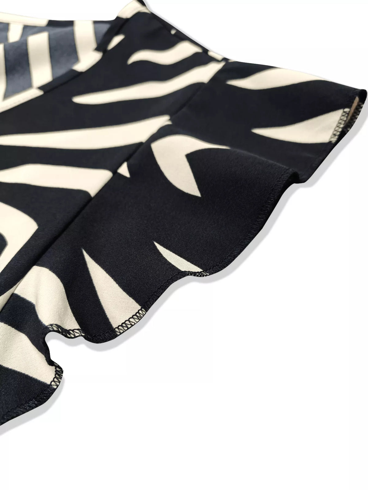 Chevron print wrap maxi dress back view