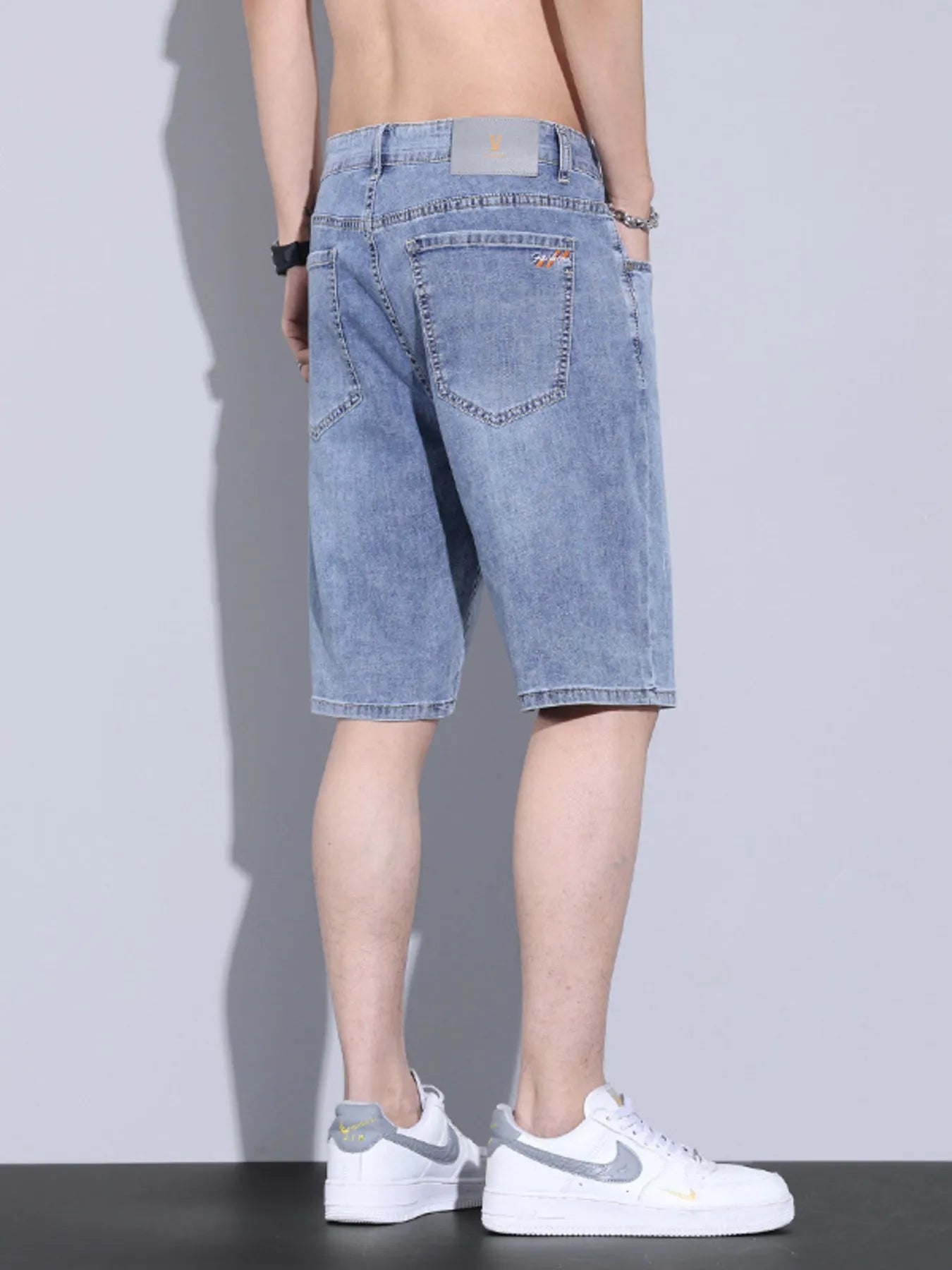 Men's Casual Pocketed Denim Shorts - Fashorio