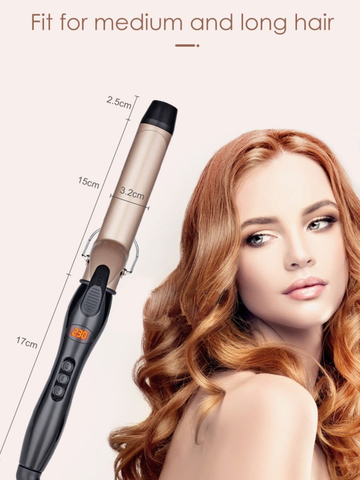 Curling iron complete set view