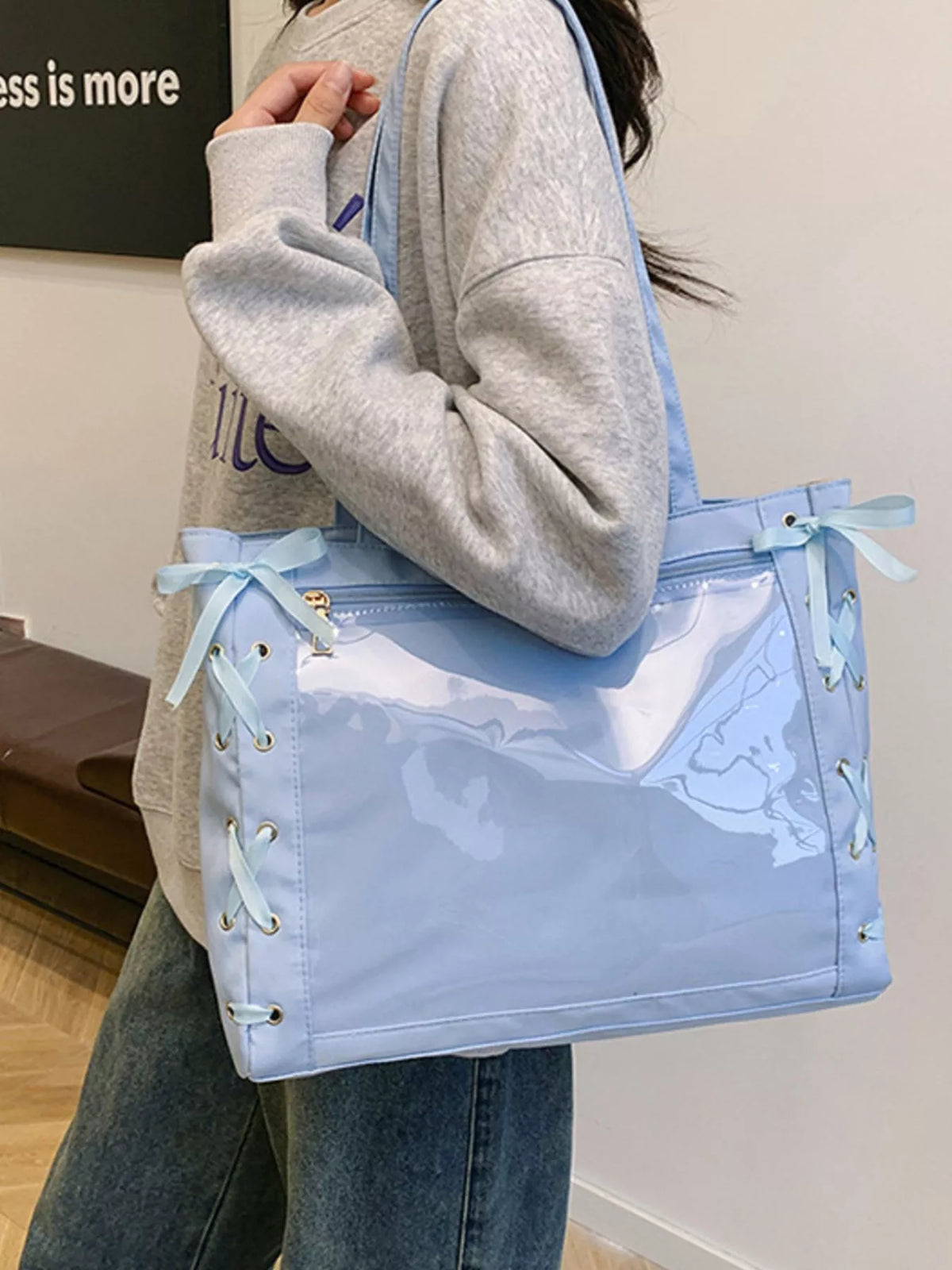 Transparent bag color range display