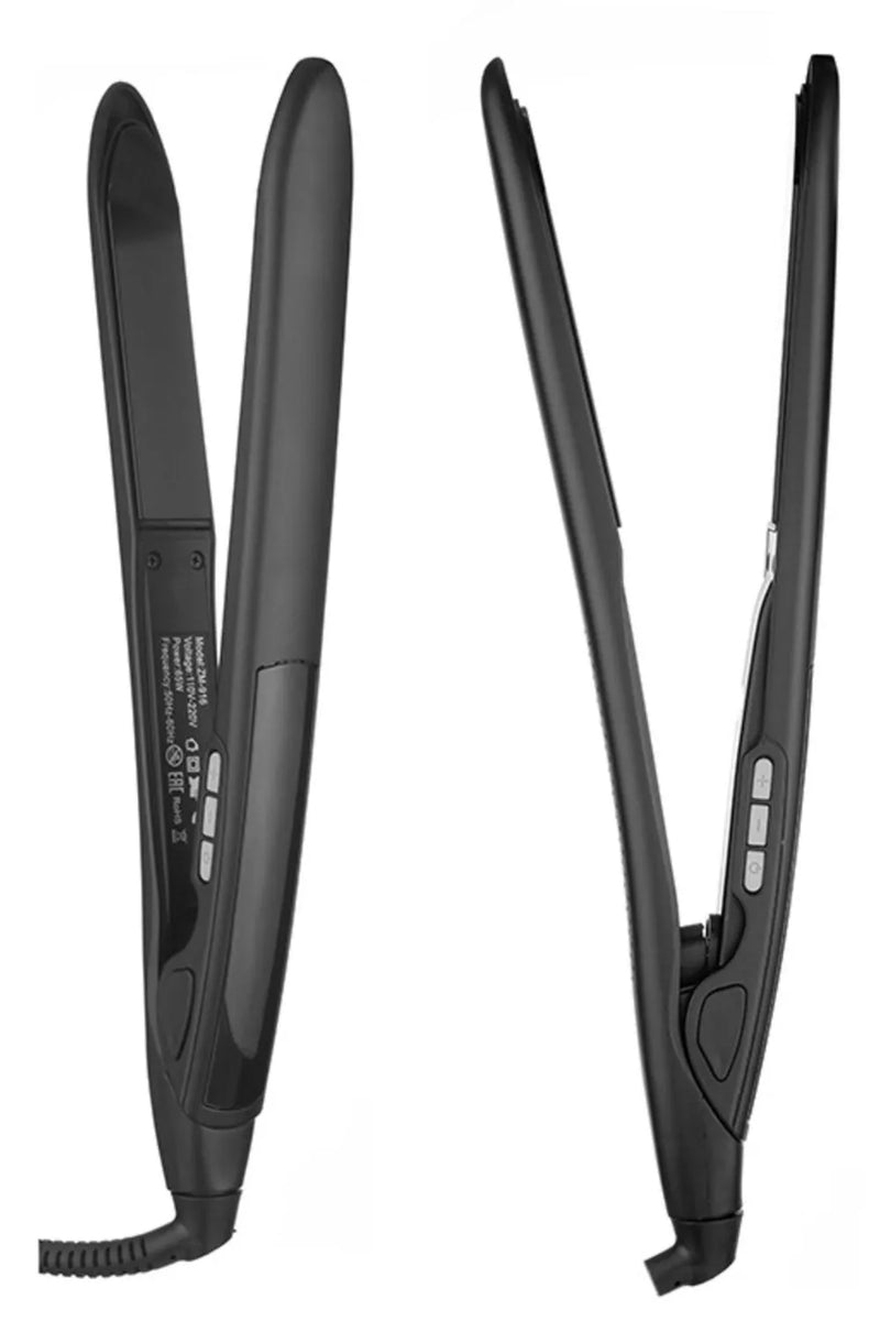 Black 2 in 1 styling iron front view
