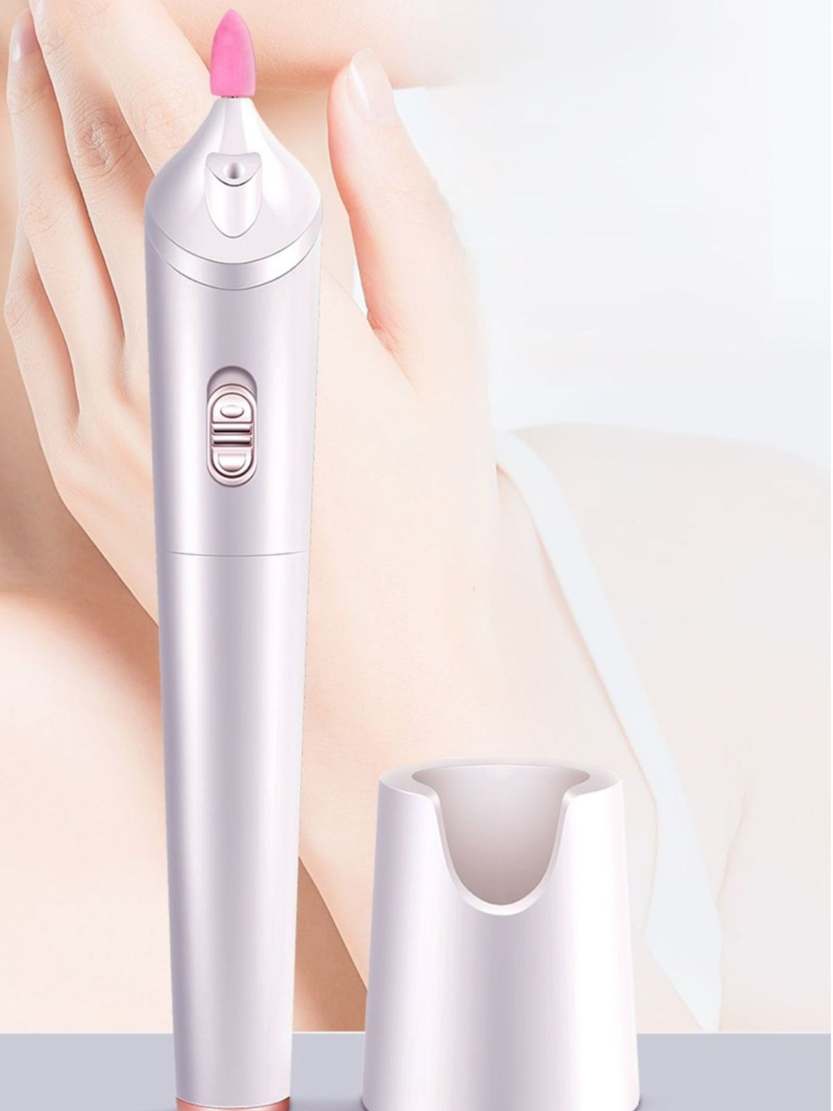 Nail buffer head close up