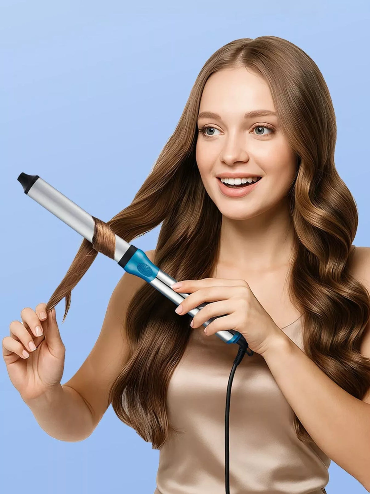 Curling iron 32mm barrel close up