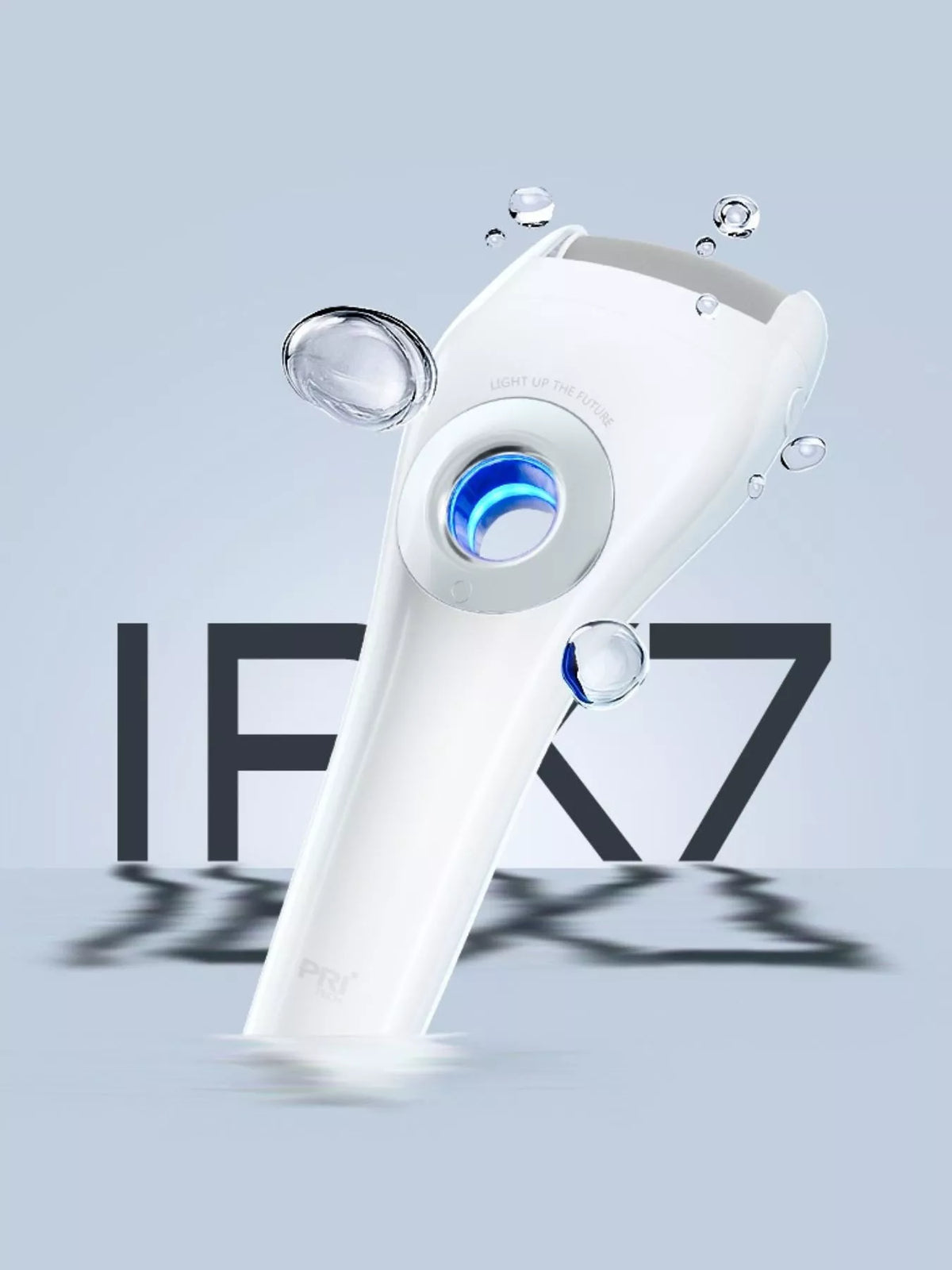 Nail buffer LED light detail