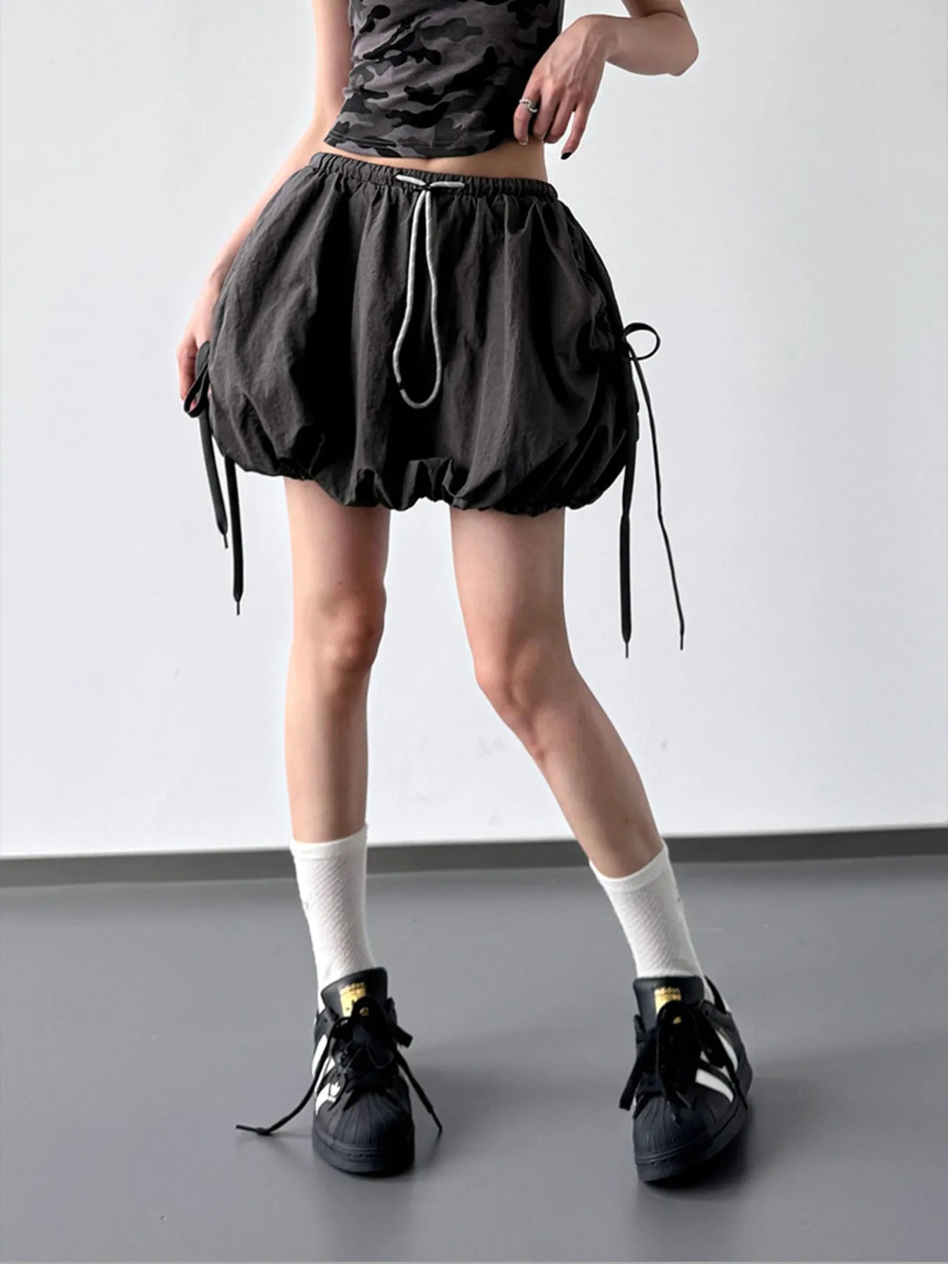 Bubble Drawstring Casual Shorts - Fashorio