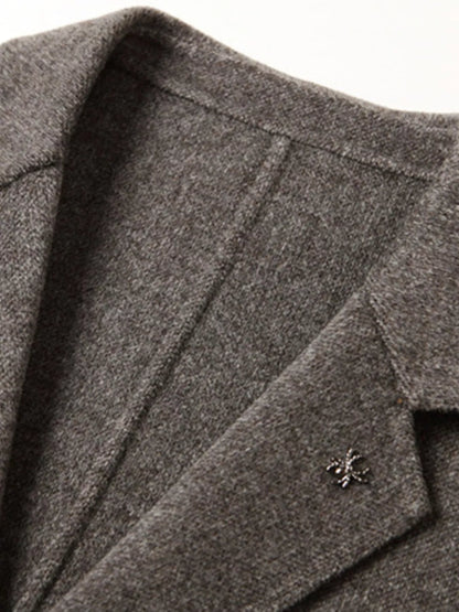 Men's Plus Size One Button Long Sleeve Blazer - Fashorio