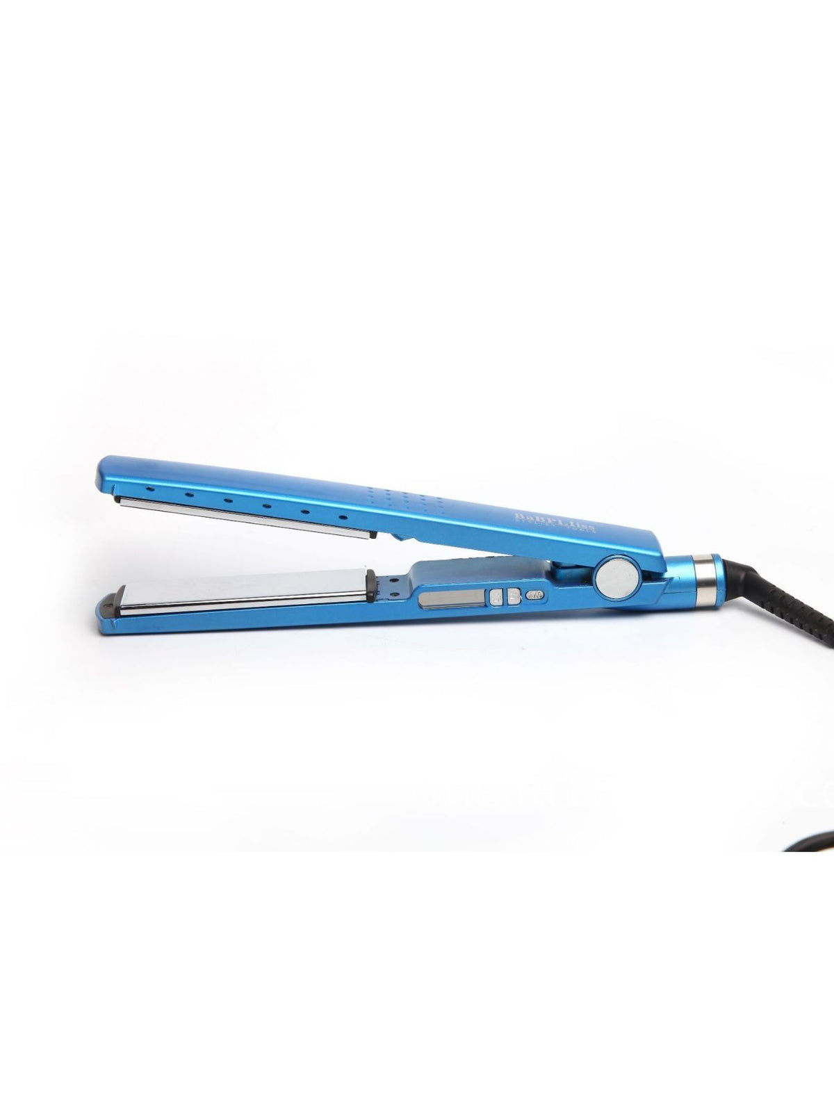 Hair straightener control button detail