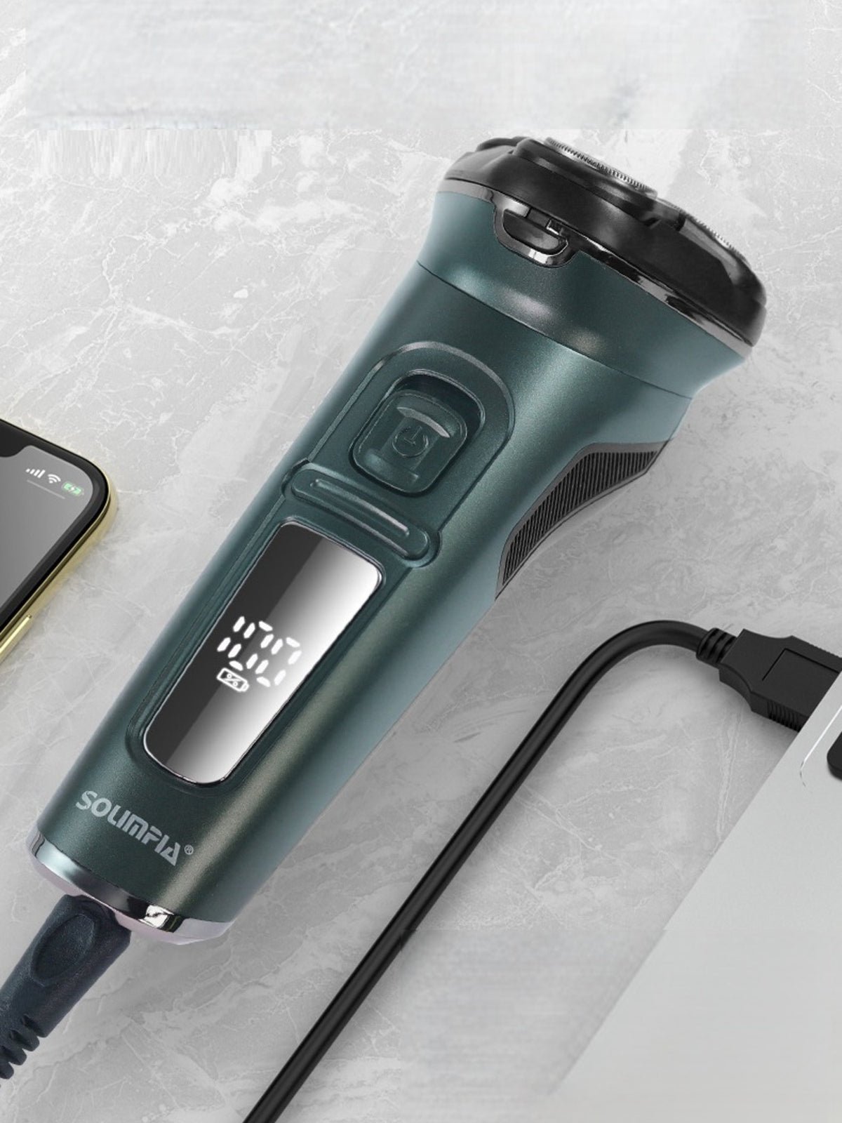 Electric shaver dark green colorway