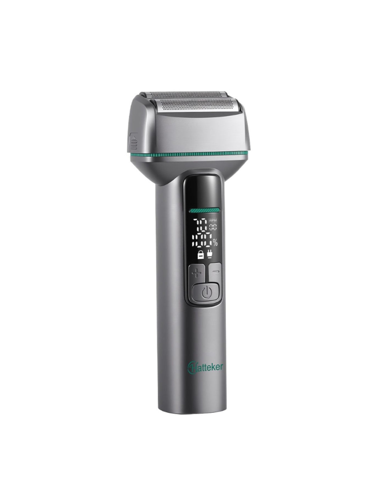 Electric shaver charging port view