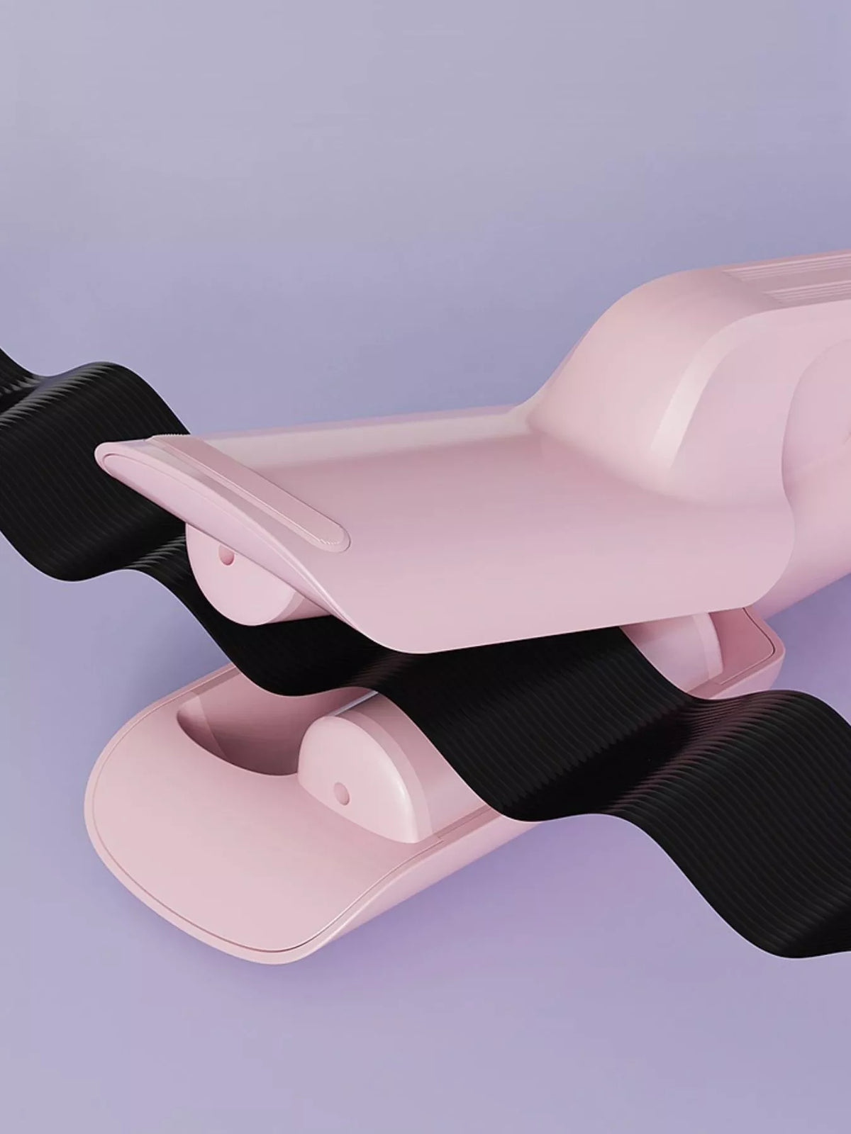 Control buttons on the curling iron handle