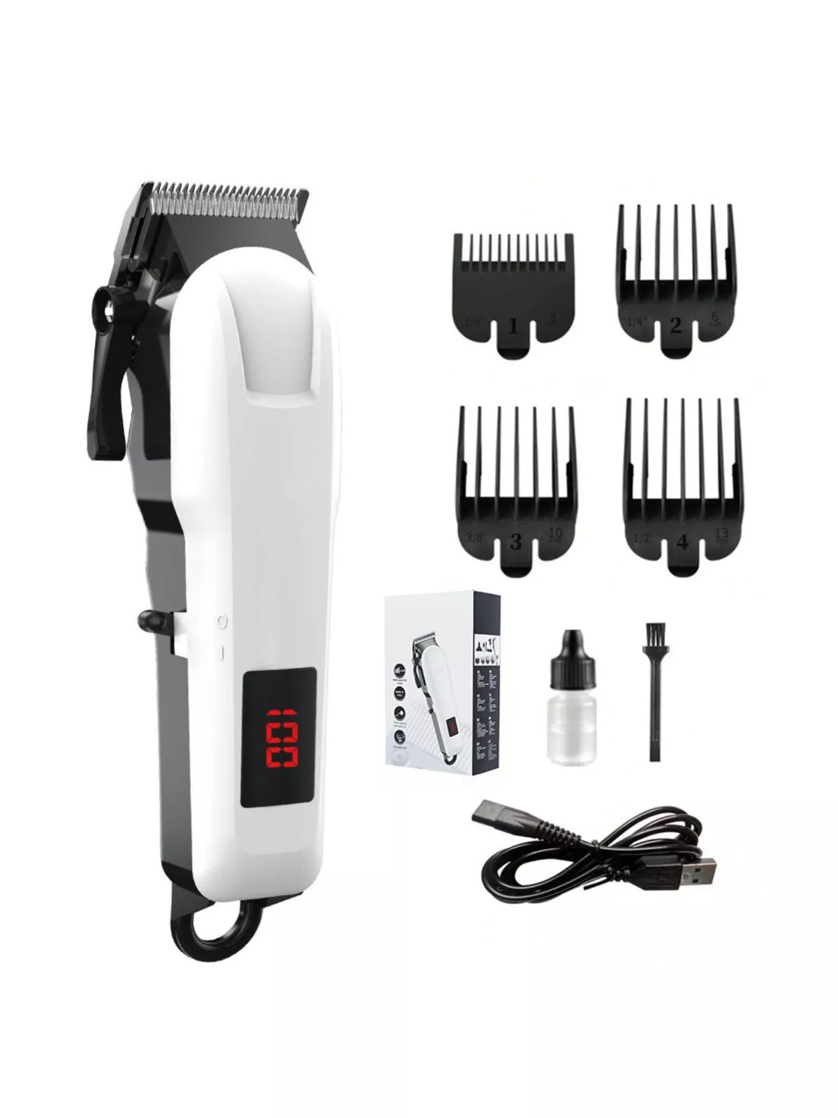 Hair clipper guard combs