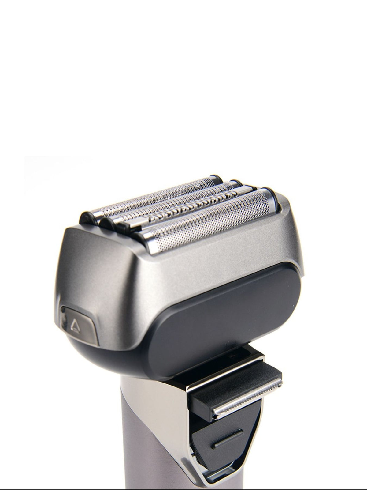 Foil shaver in use shaving