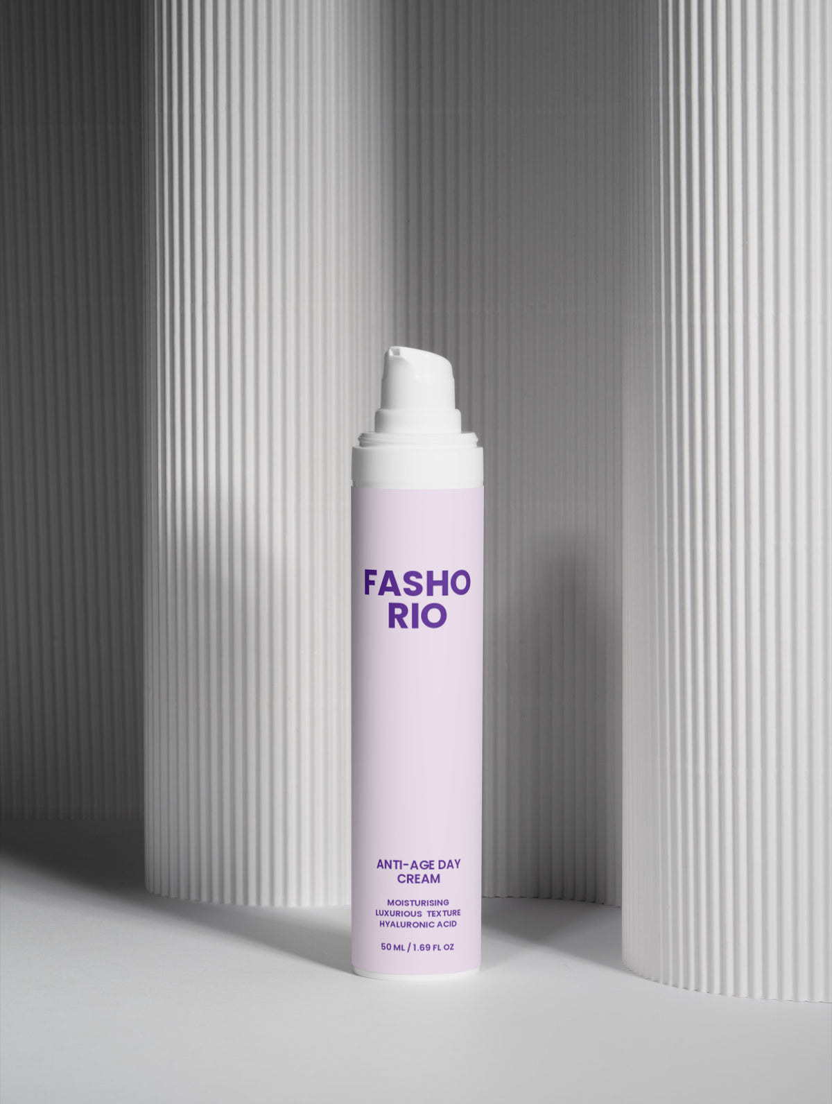 Anti age face moisturiser side view