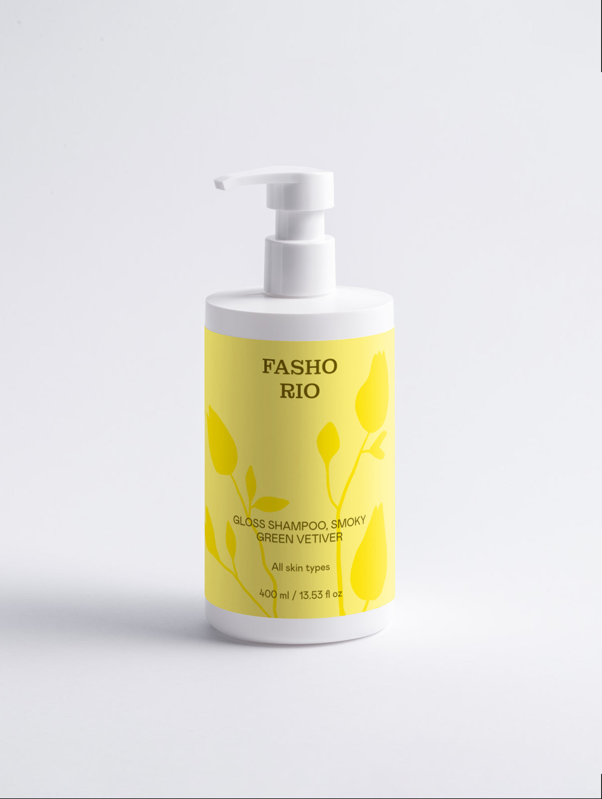 Gloss shampoo with smoky green vetiver for shiny hair