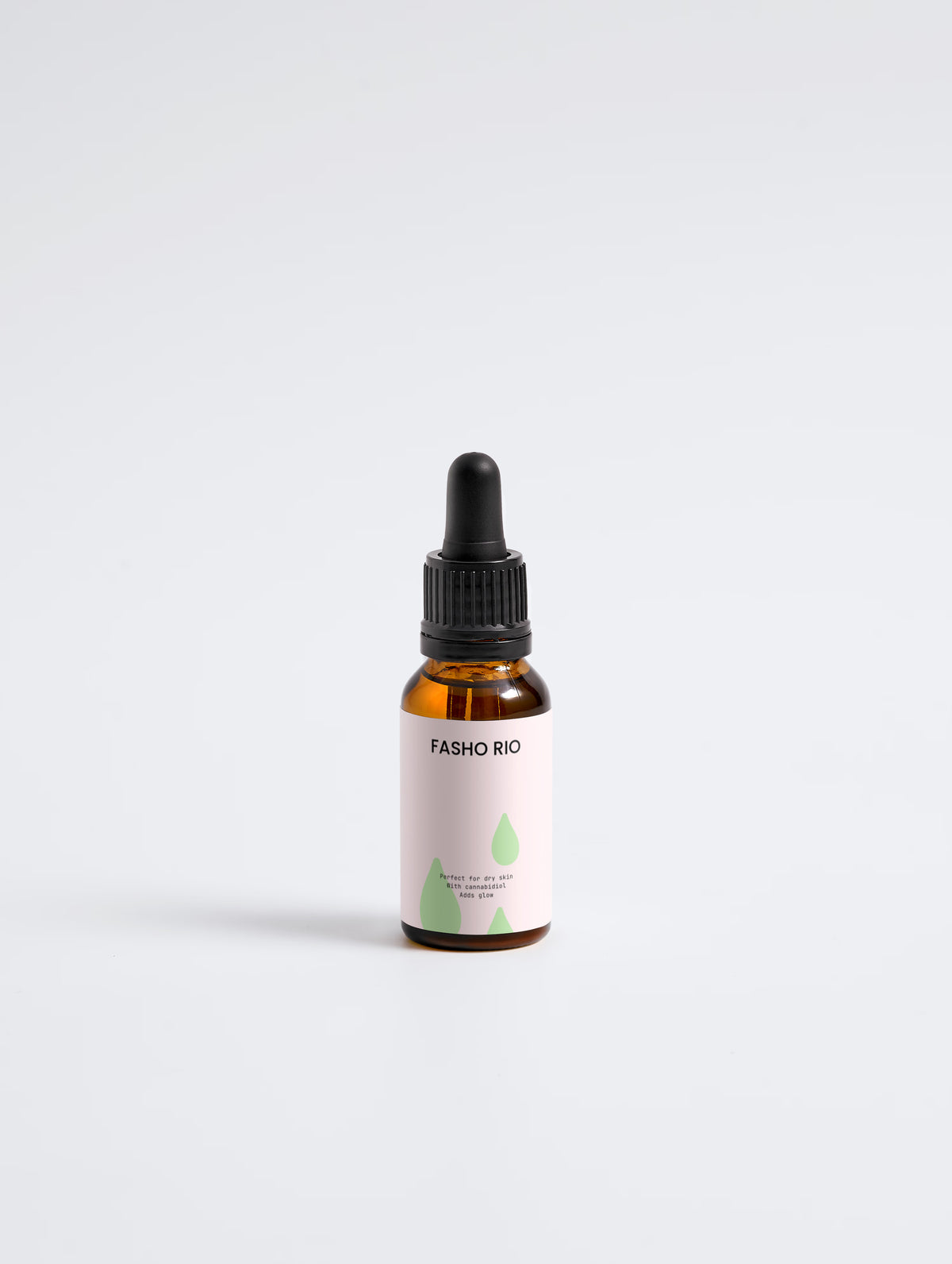 CBD facial oil with dropper cap
