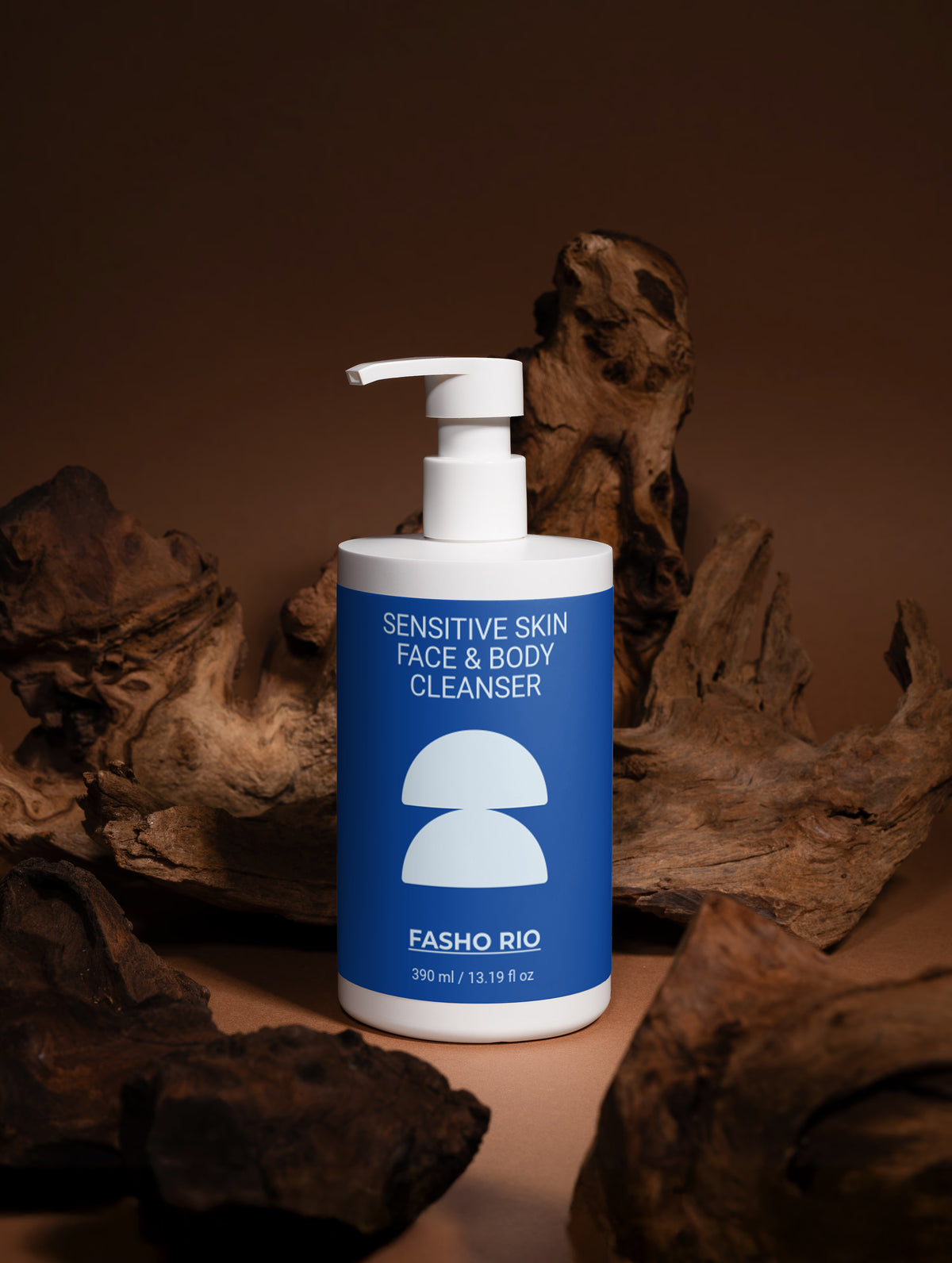 Dermatologically tested sensitive skin cleanser packaging