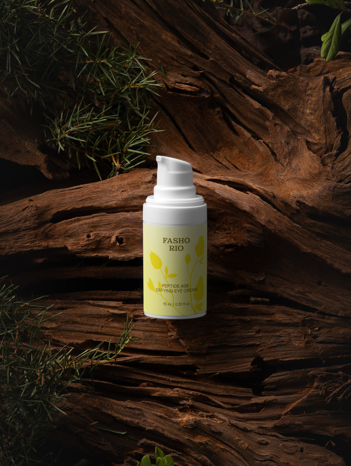Peptide age defying eye cream packaging