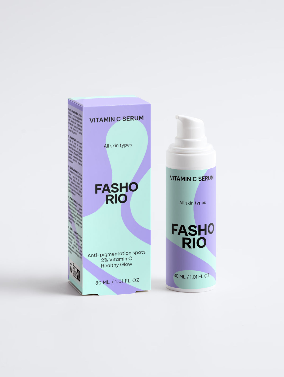 Vitamin C serum bottle front view