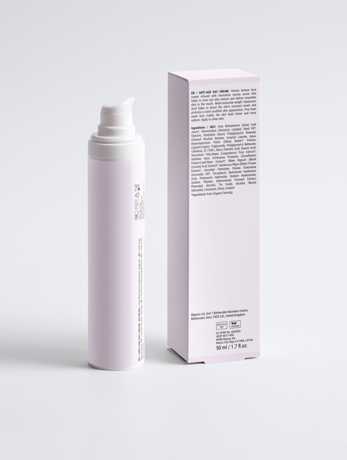 Anti age day cream with Shea Butter front view