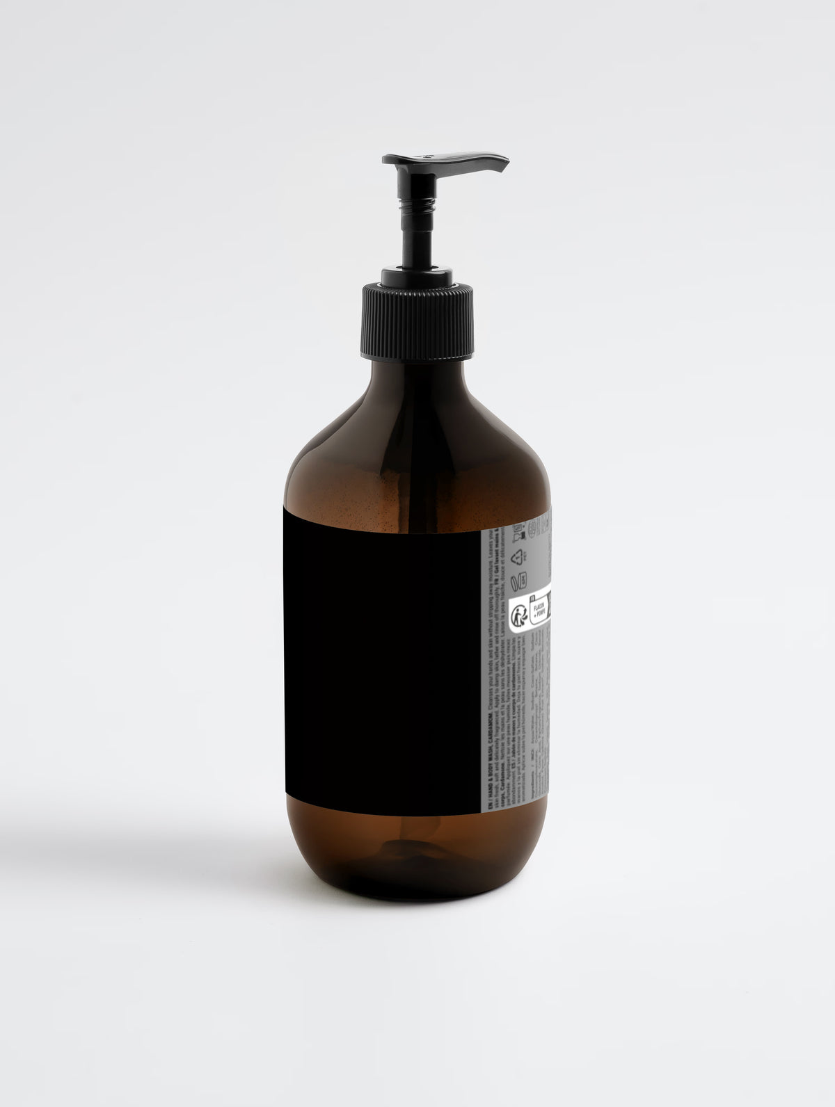 Gentle hydrating body wash with betaine amber bottle