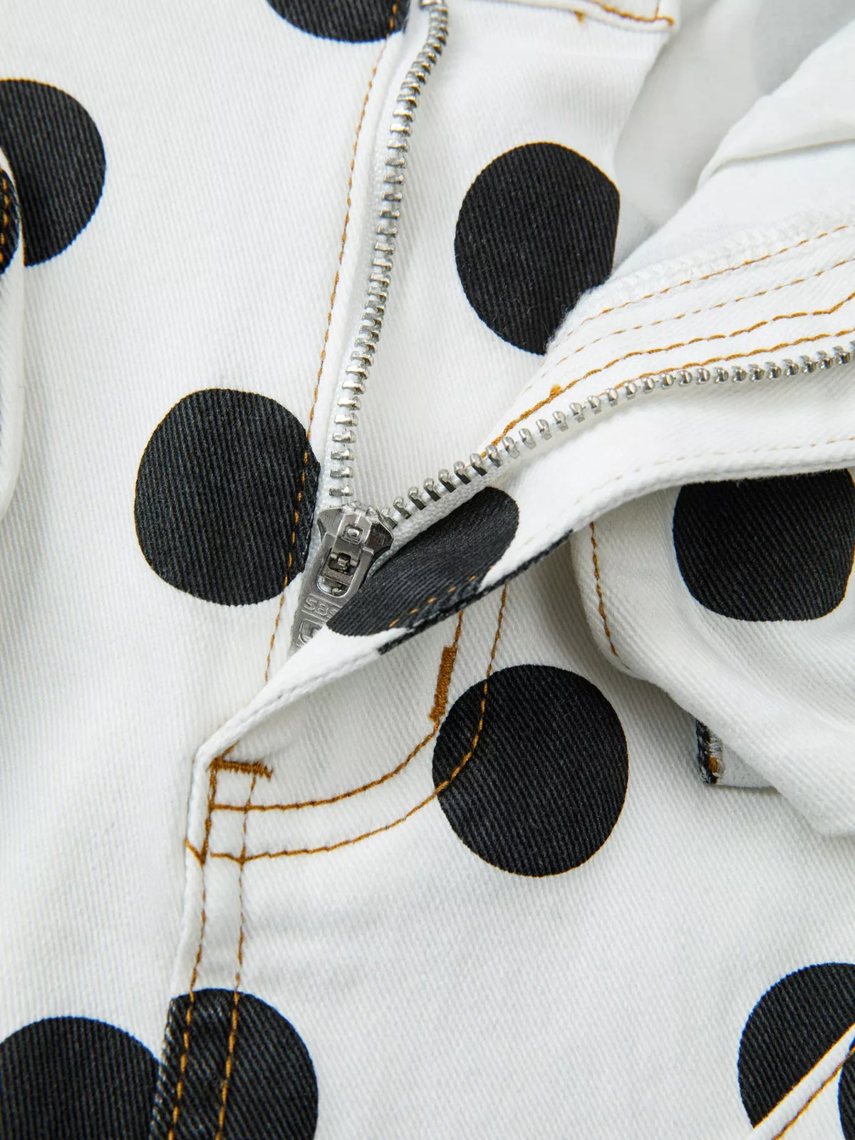 Polka Dot High Waist Jeans, view 9