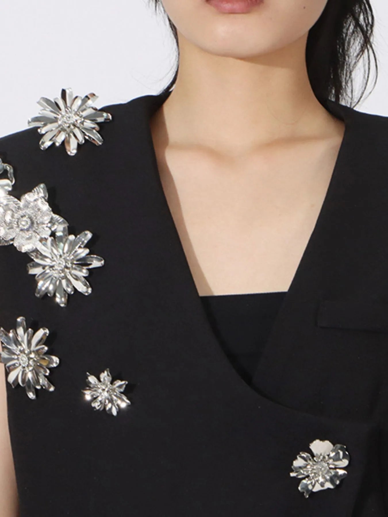 Flower Sleeveless Vest and Skirt Set - Fashorio