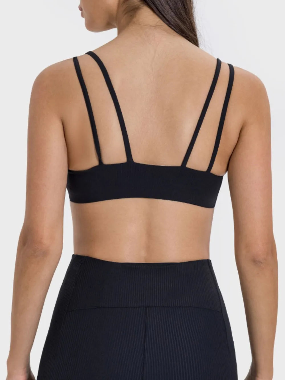 Millennia Scoop Neck Double Strap Active Cami - Fashorio