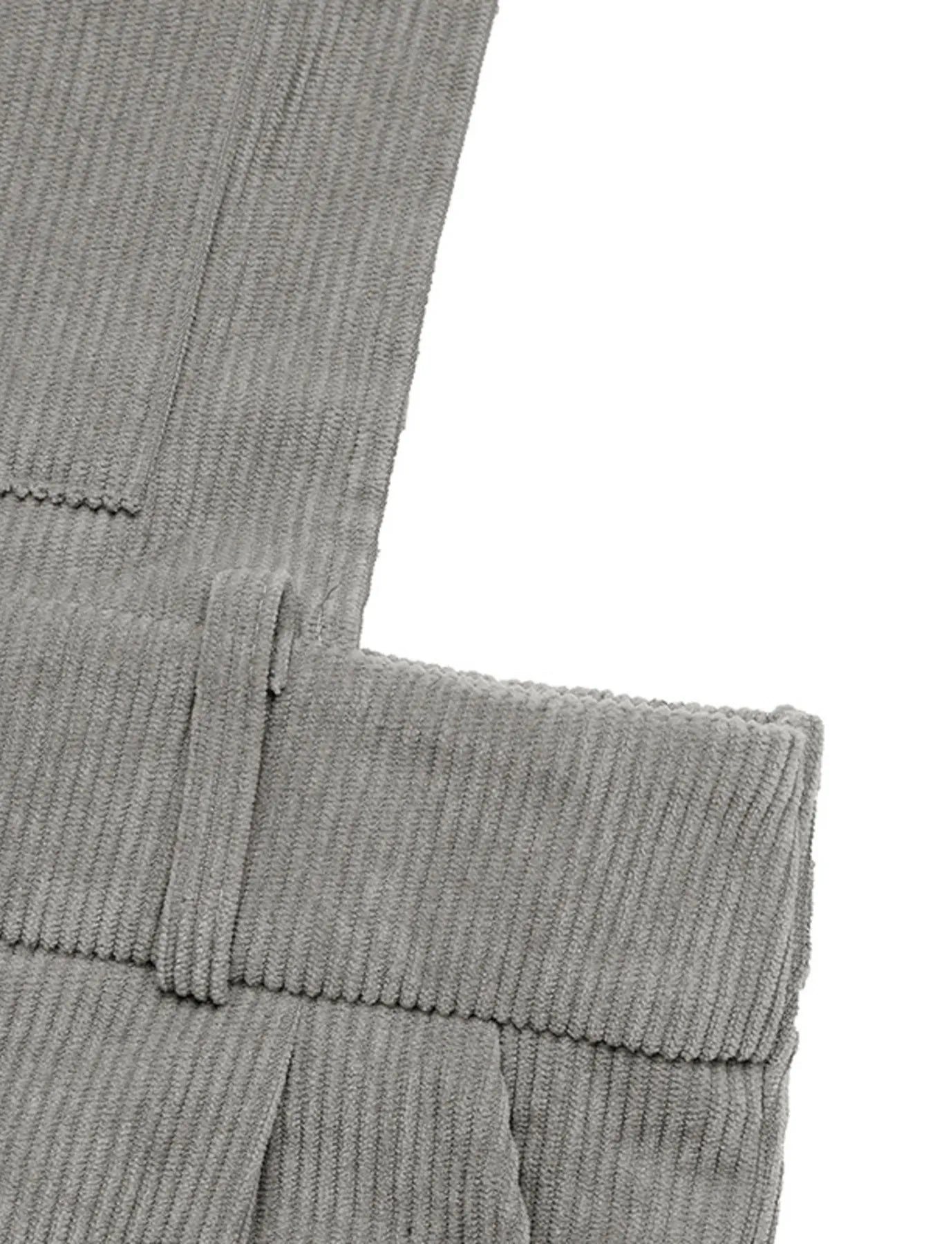 Slit Wide Leg Overalls with Pockets - Fashorio