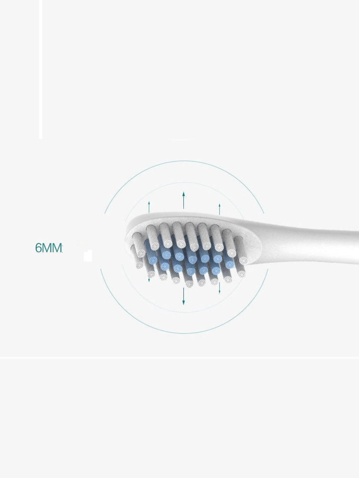 Toothbrush brush head close up